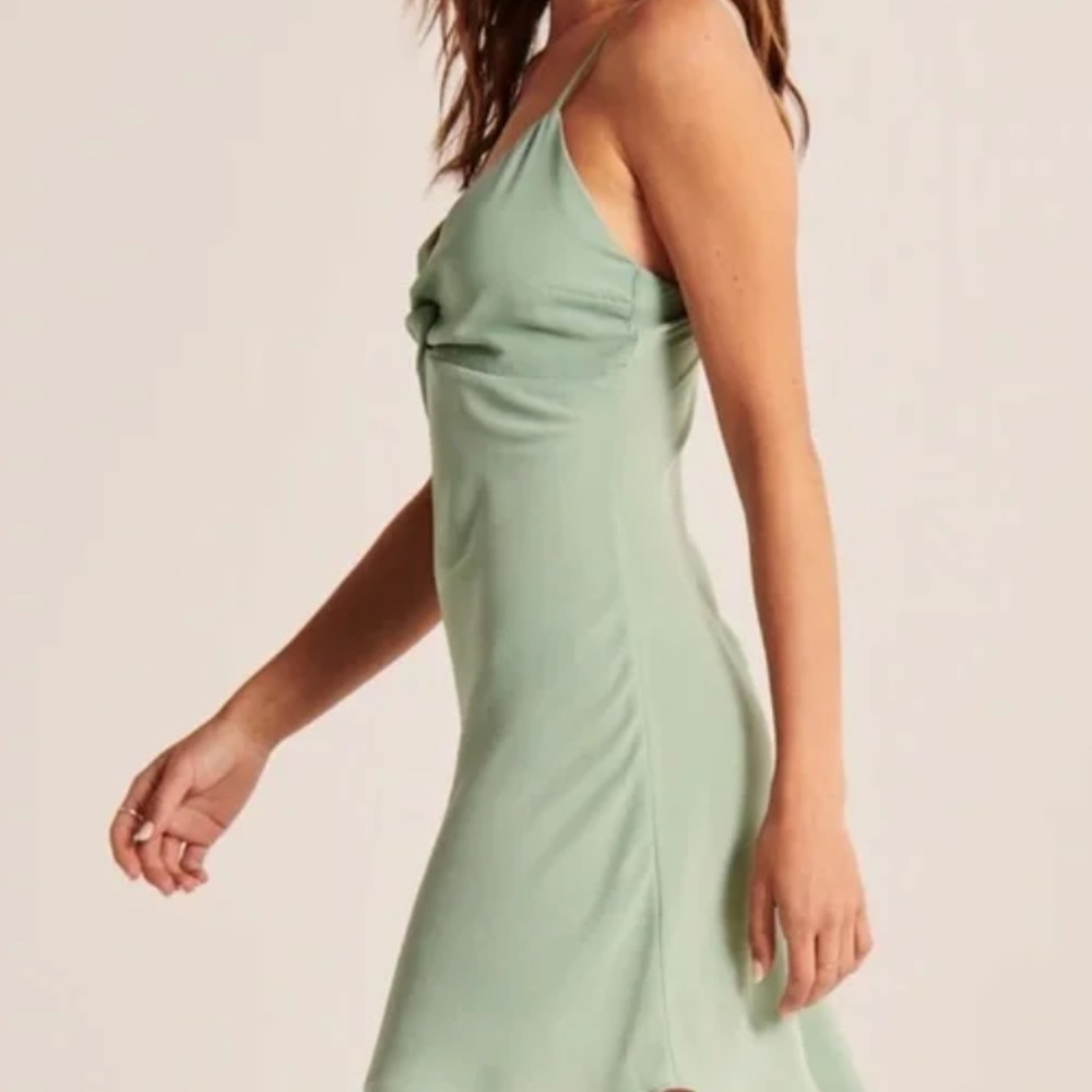 NWT | Abercrombie Twist Front Mini Dress - Picture 3 of 9
